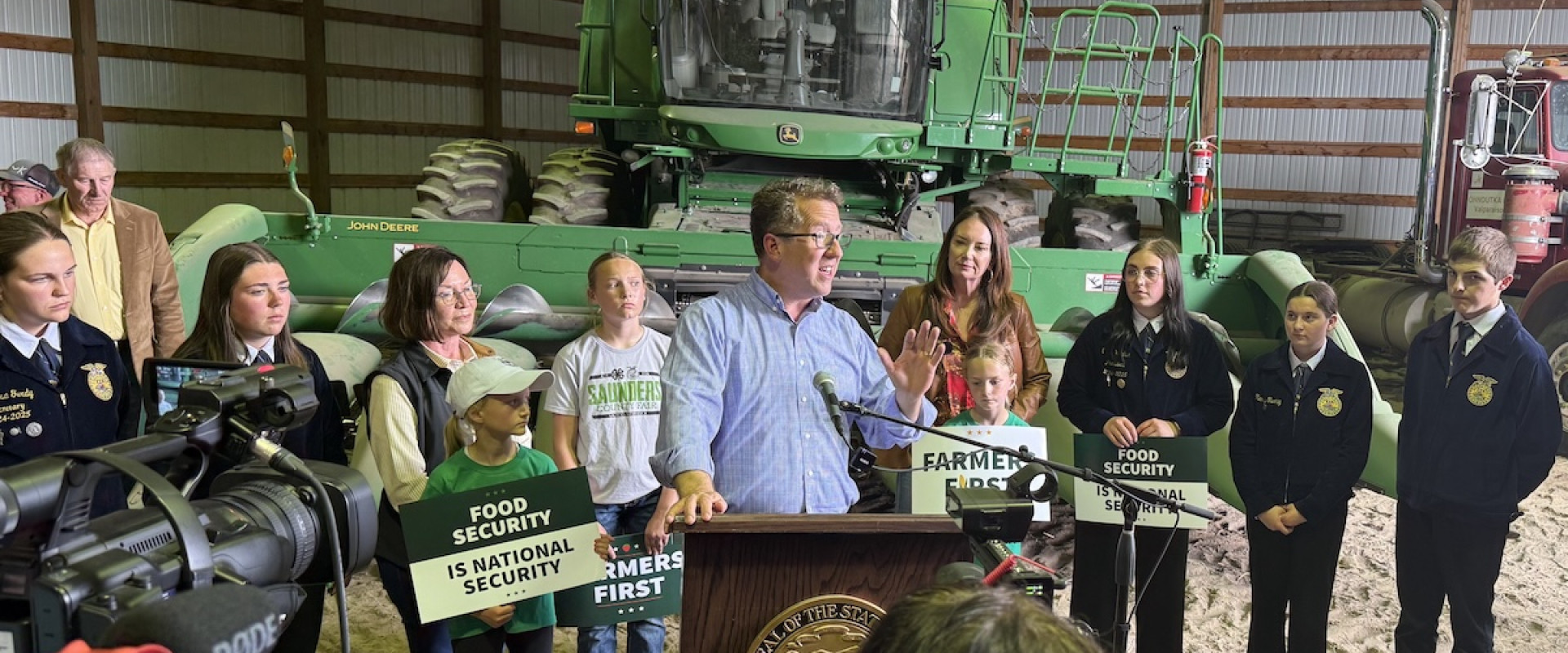 Modern Ag Caucus Member speaking at event